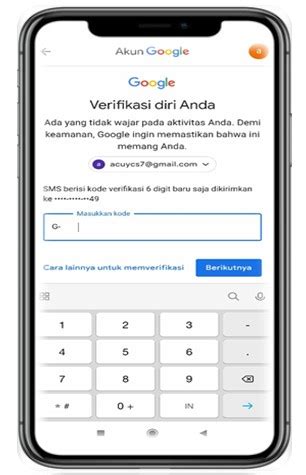 Memverifikasi Akun Google .